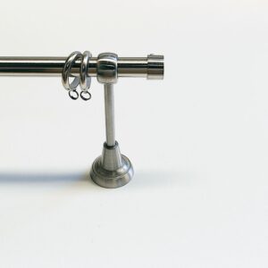 Gordijnroede set basic wand rvs 19mm