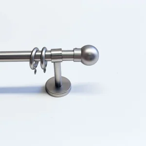 Gordijnroede set bol mat nikkel 19mm