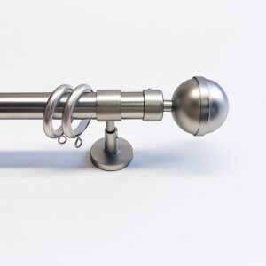Gordijnroede set bol mat nikkel 28mm