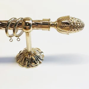 Gordijnroede set luxe 2 messing 28mm