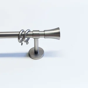 Gordijnroede set modern mat nikkel 19mm