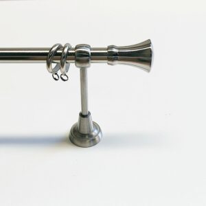 Gordijnroede set modern wand rvs 19mm