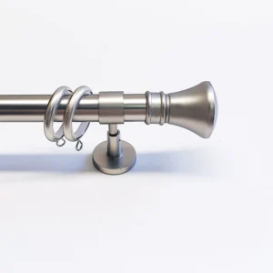 Gordijnroede set modern mat nikkel 28mm