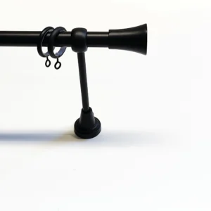 Gordijnroede set modern wand zwart 19mm