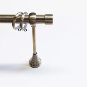 Gordijnroede set basic wand brons 28mm