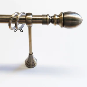 Gordijnroede set elegant wand brons 28mm