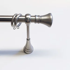 Gordijnroede set modern wand mat nikkel 28mm