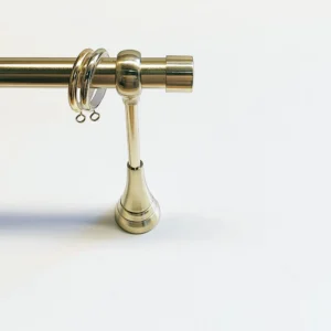 Gordijnroede set basic wand messing gepolijst 28mm